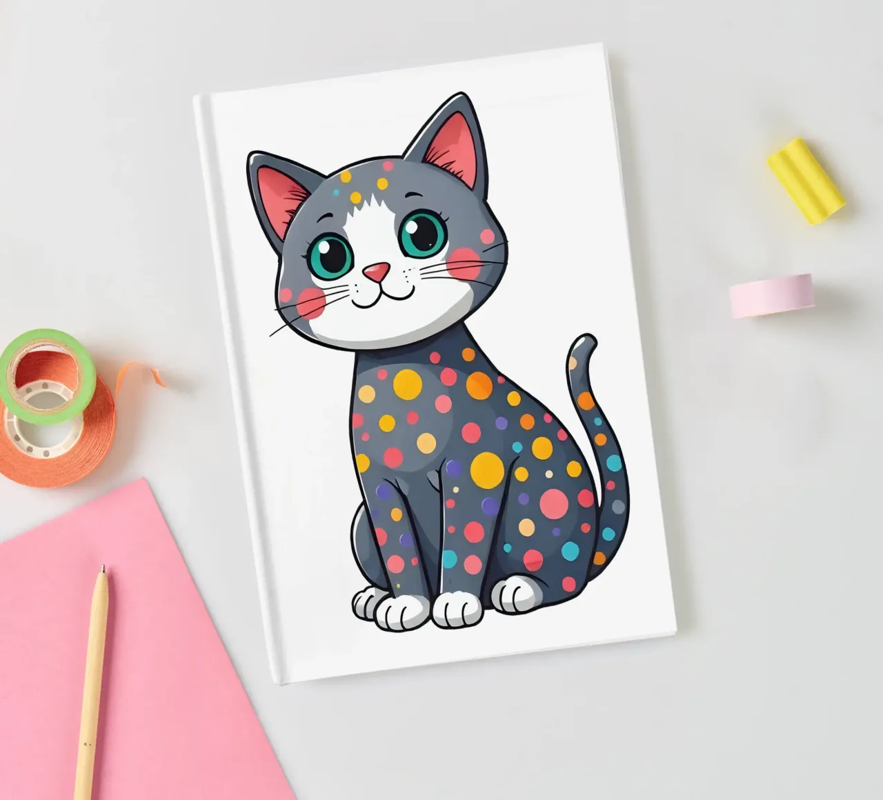 Cat_3a notebook by Tierisch bunt by LK