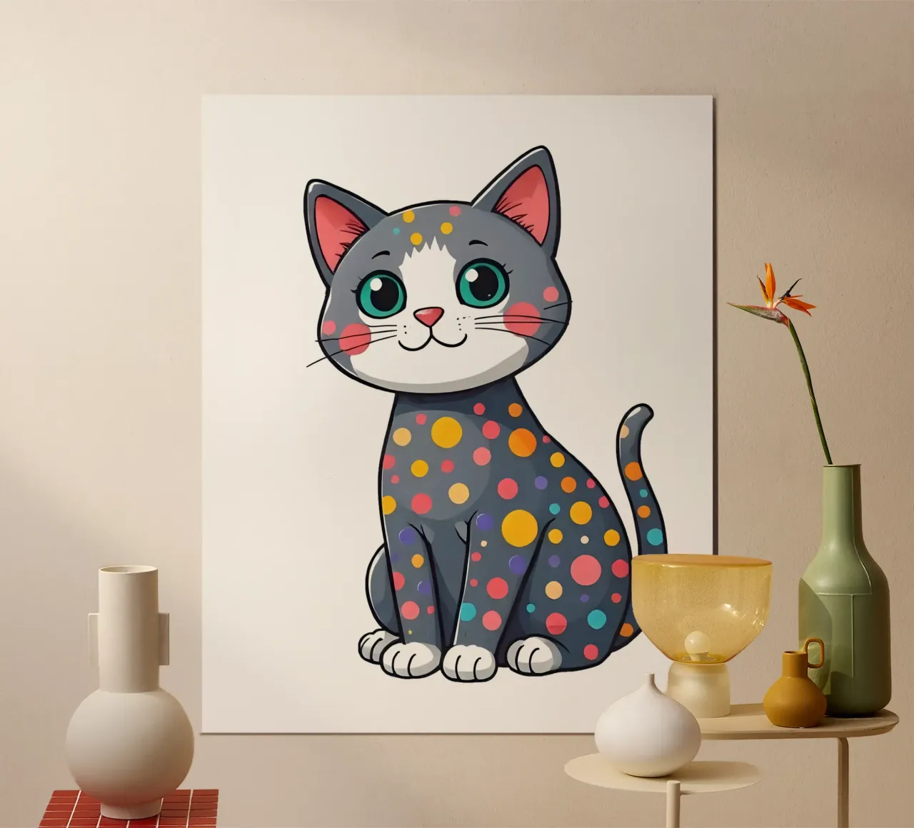 Cat_3a poster da Tierisch bunt by LK