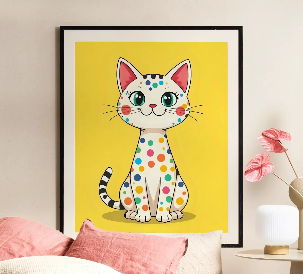 Cat_4 poster da Tierisch bunt by LK