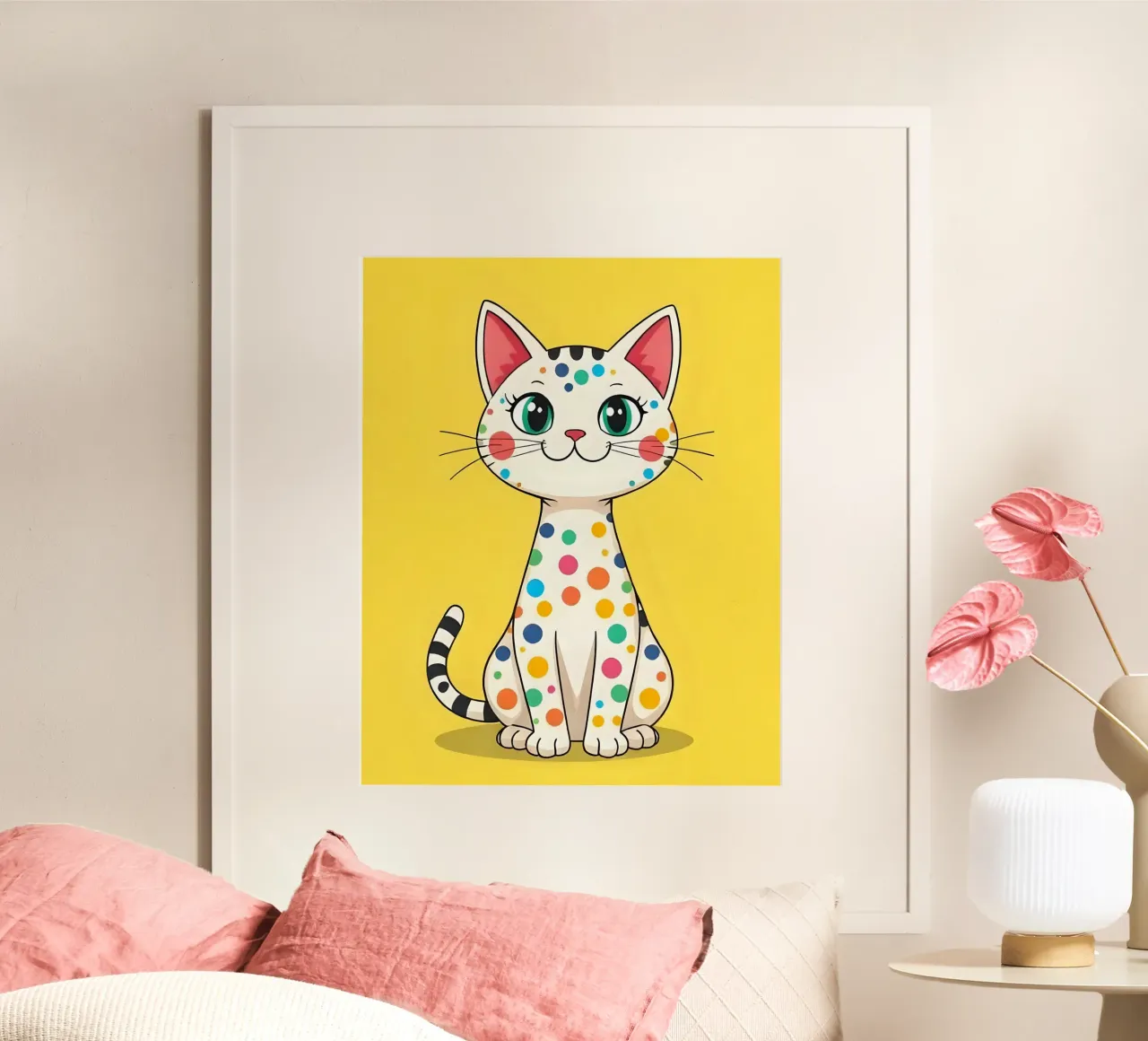 Cat_4 poster da Tierisch bunt by LK