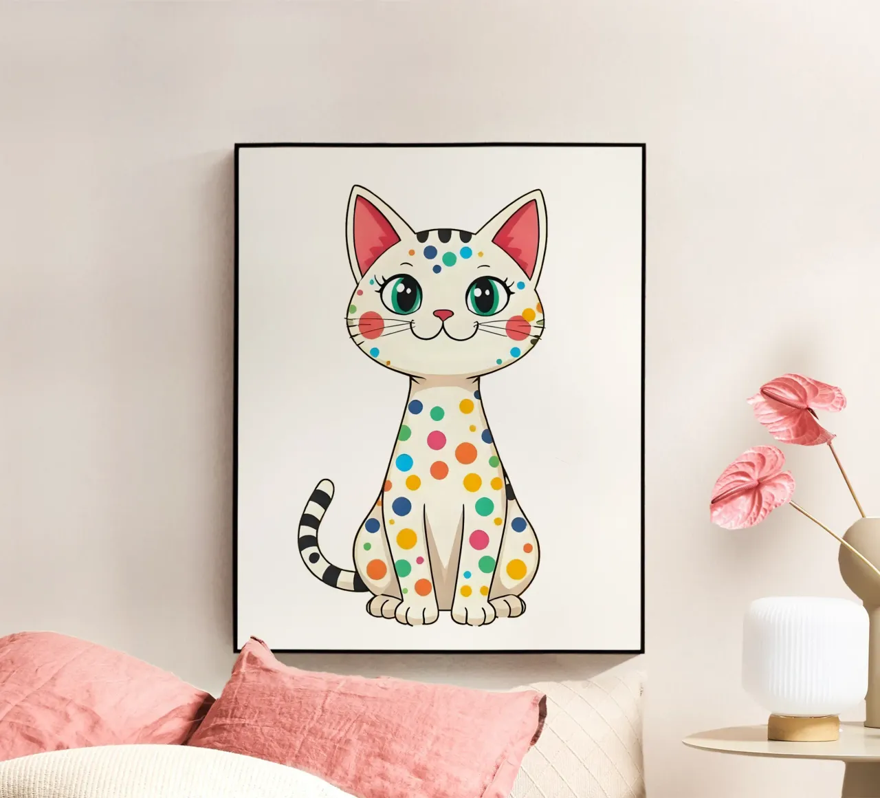 Cat_4a plexiglass da Tierisch bunt by LK