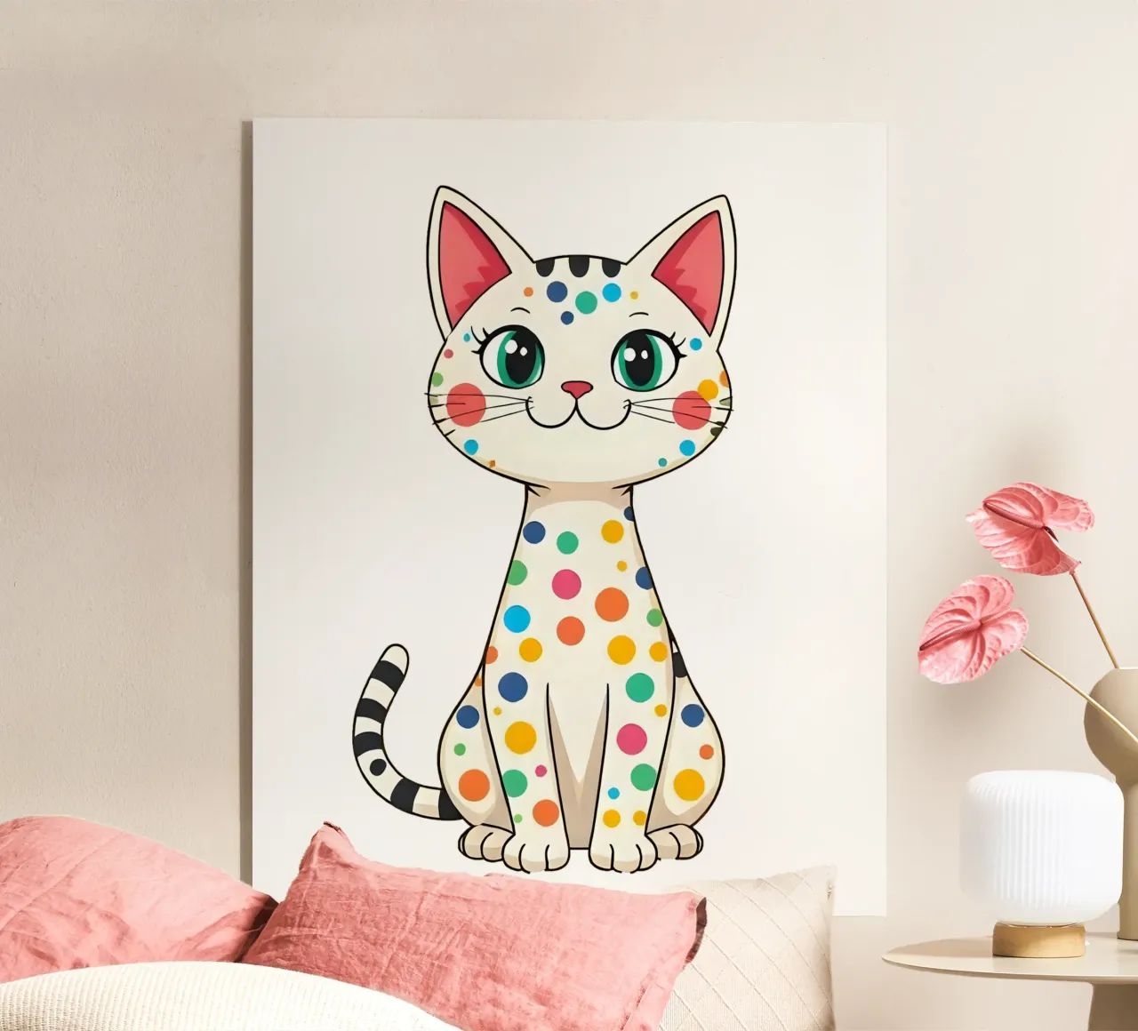 Cat_4a plexiglass da Tierisch bunt by LK