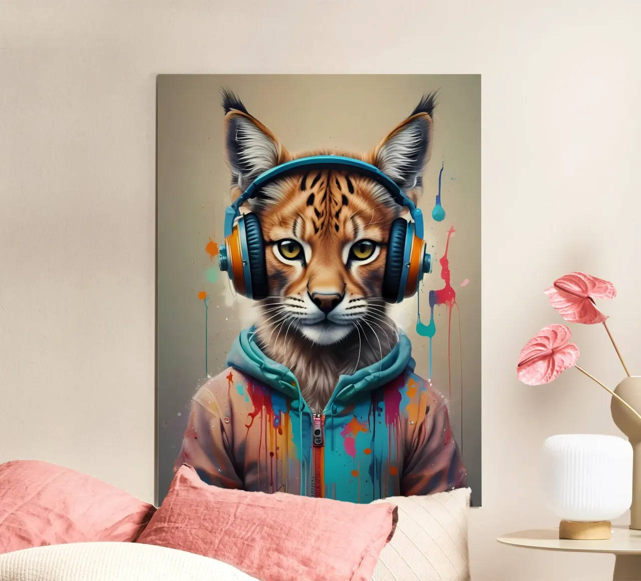 Piccola lince in cuffia poster da MakArena