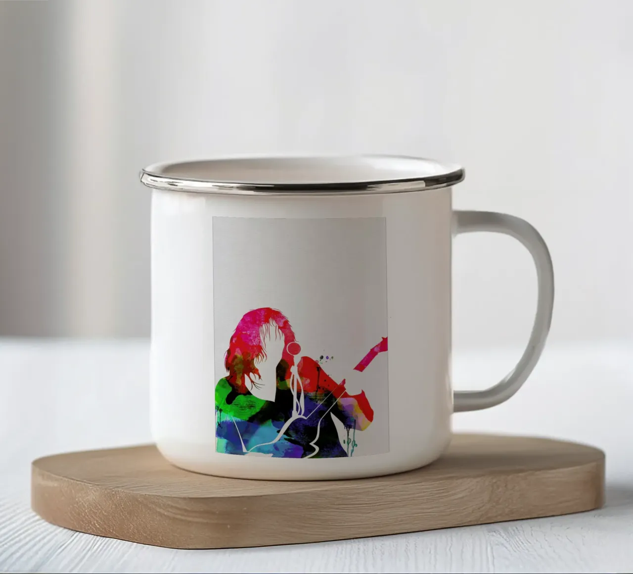 Neil Young tazza in smalto da Naxart