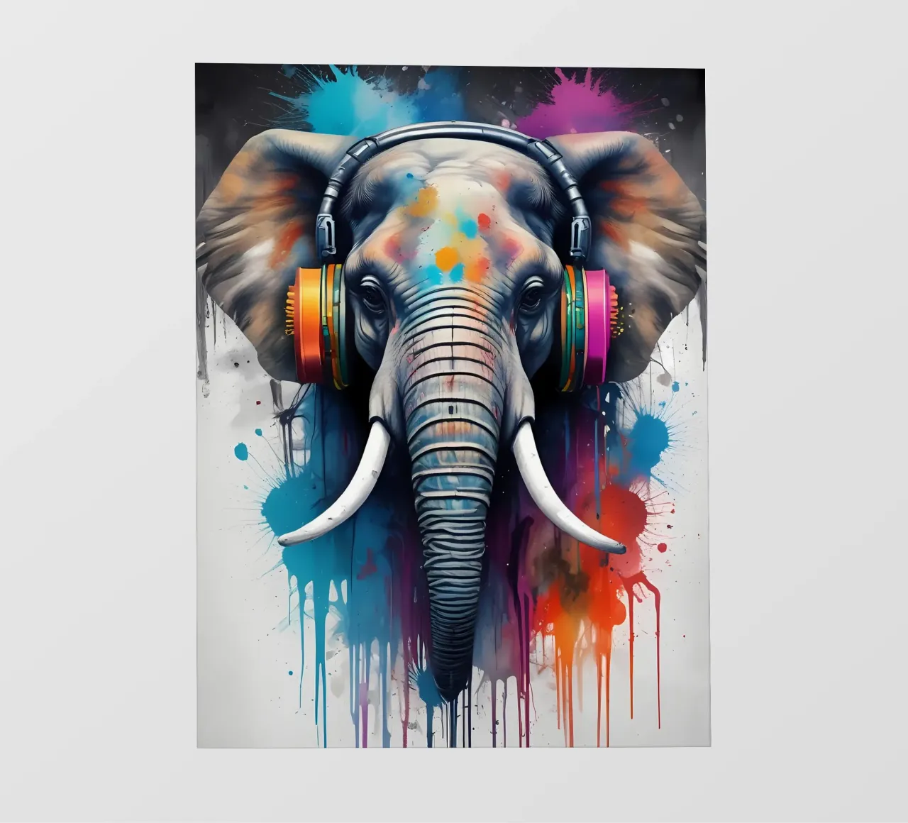 Elefante in cuffia telo in pvc da MakArena