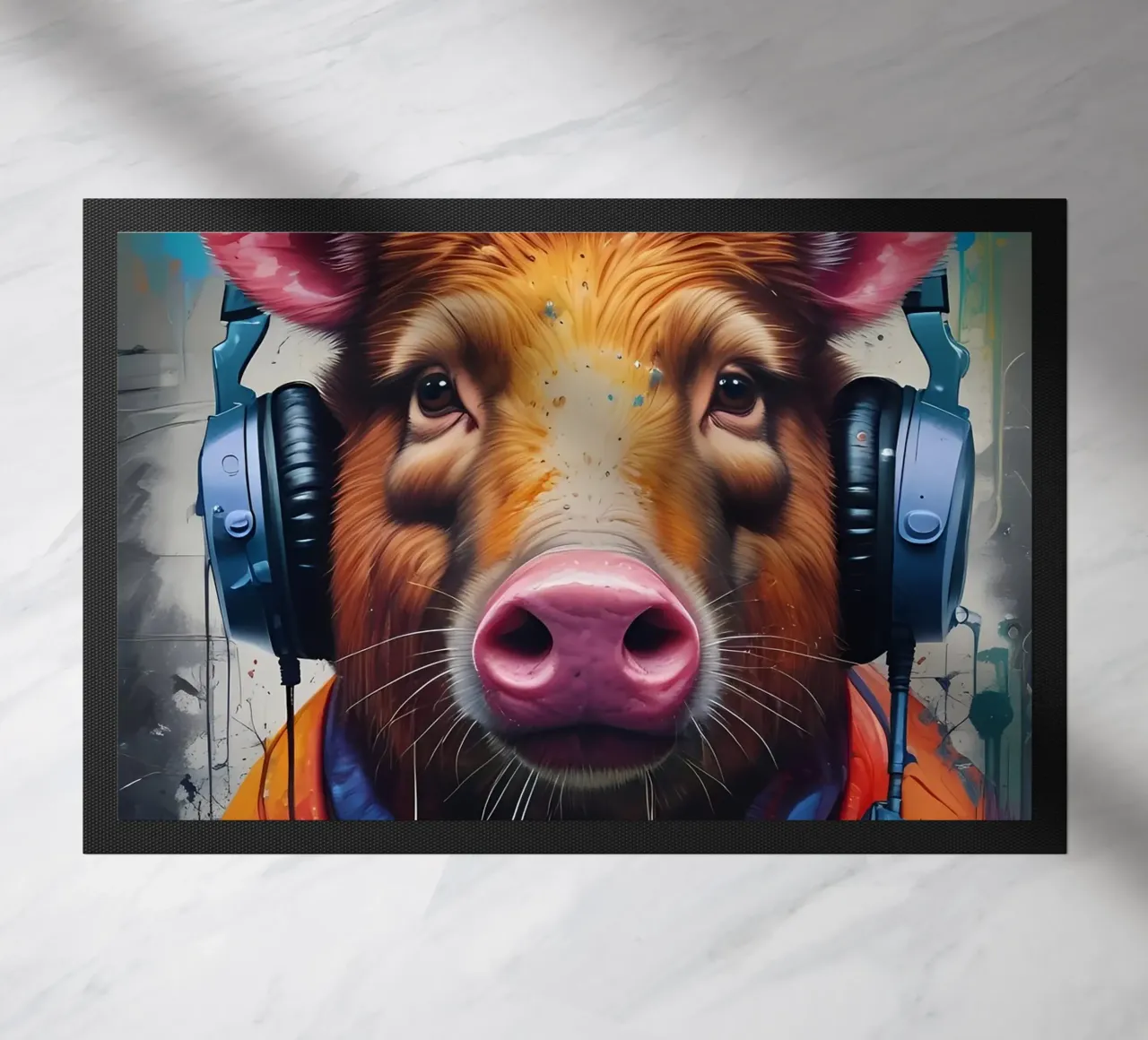 Maiale in cuffia zerbino da MakArena