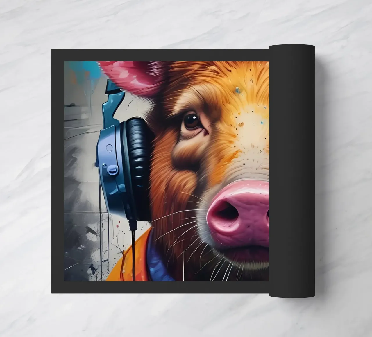 Maiale in cuffia zerbino da MakArena