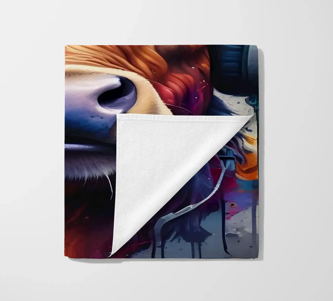 Toro in cuffia telo mare da MakArena