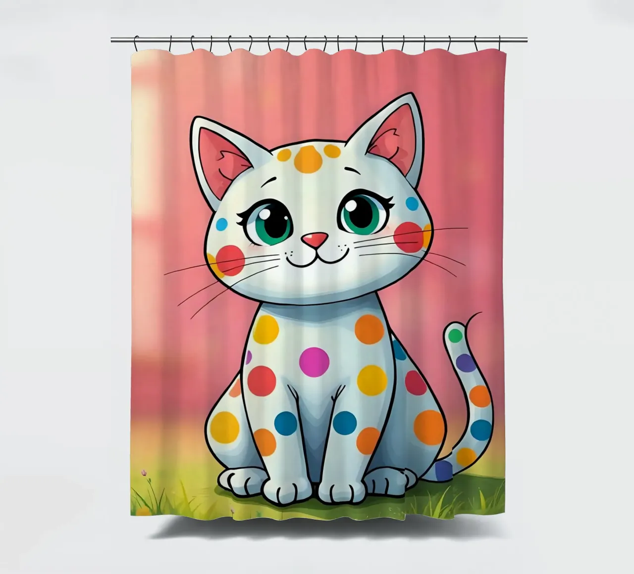Cat_5 tenda da doccia da Tierisch bunt by LK