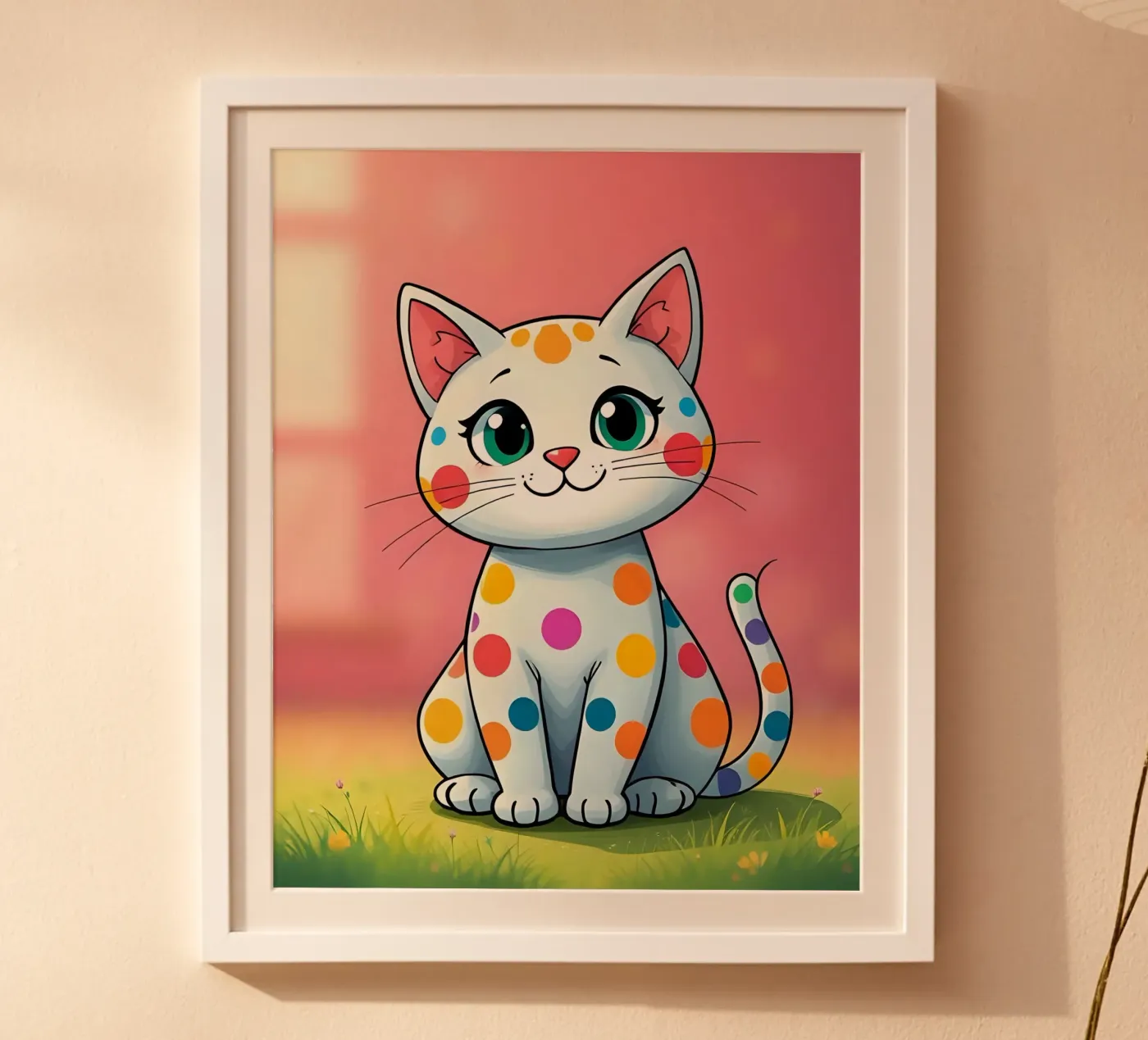 Cat_5 poster da Tierisch bunt by LK