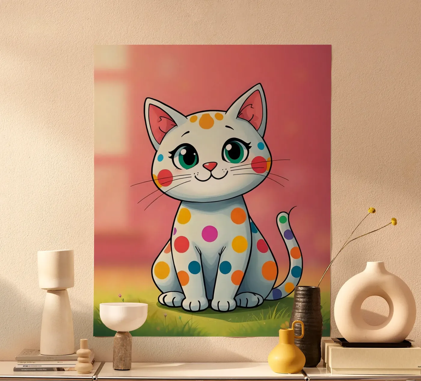 Cat_5 poster by Tierisch bunt by LK