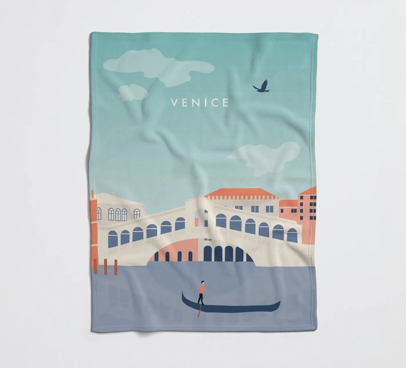 Venedig Fleecedecke von Katinka Reinke