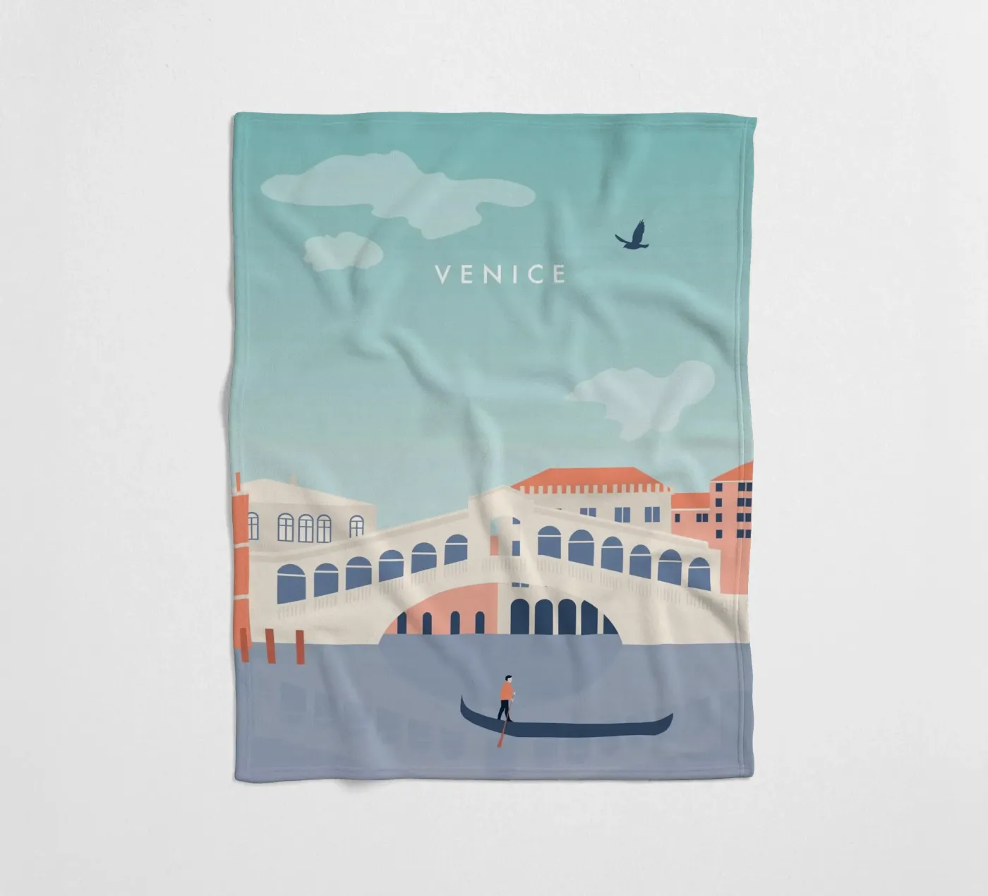 Venedig Fleecedecke von Katinka Reinke