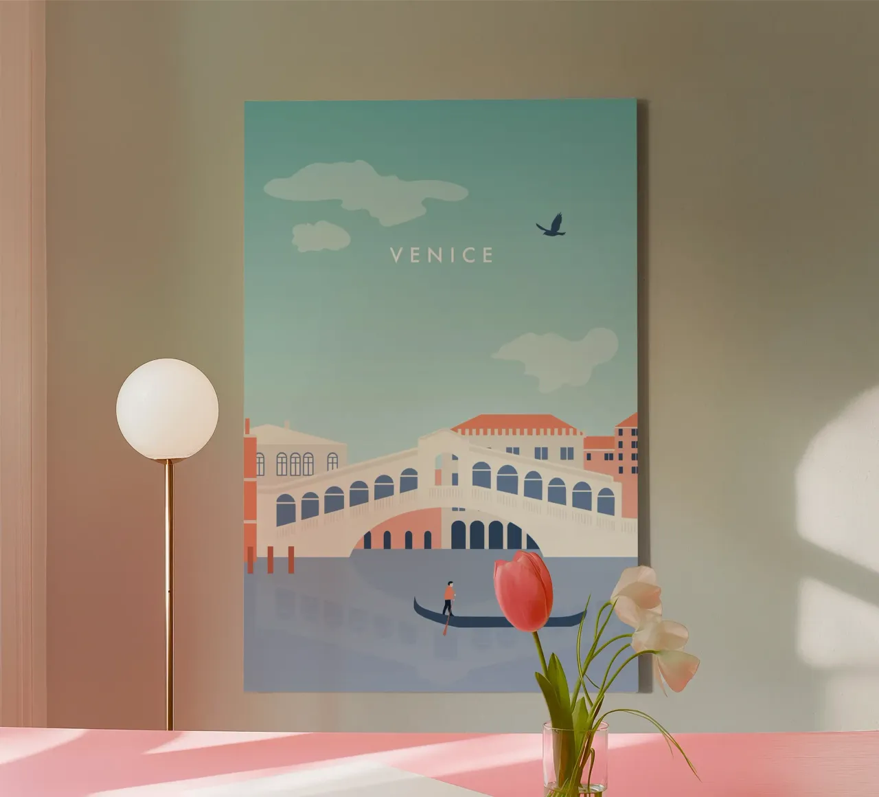 Venezia tela con Cornice a cassetta da Katinka Reinke