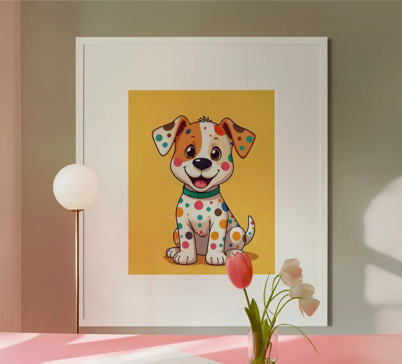 Hund_1 poster da Tierisch bunt by LK