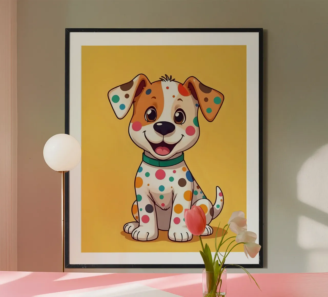 Hund_1 poster da Tierisch bunt by LK