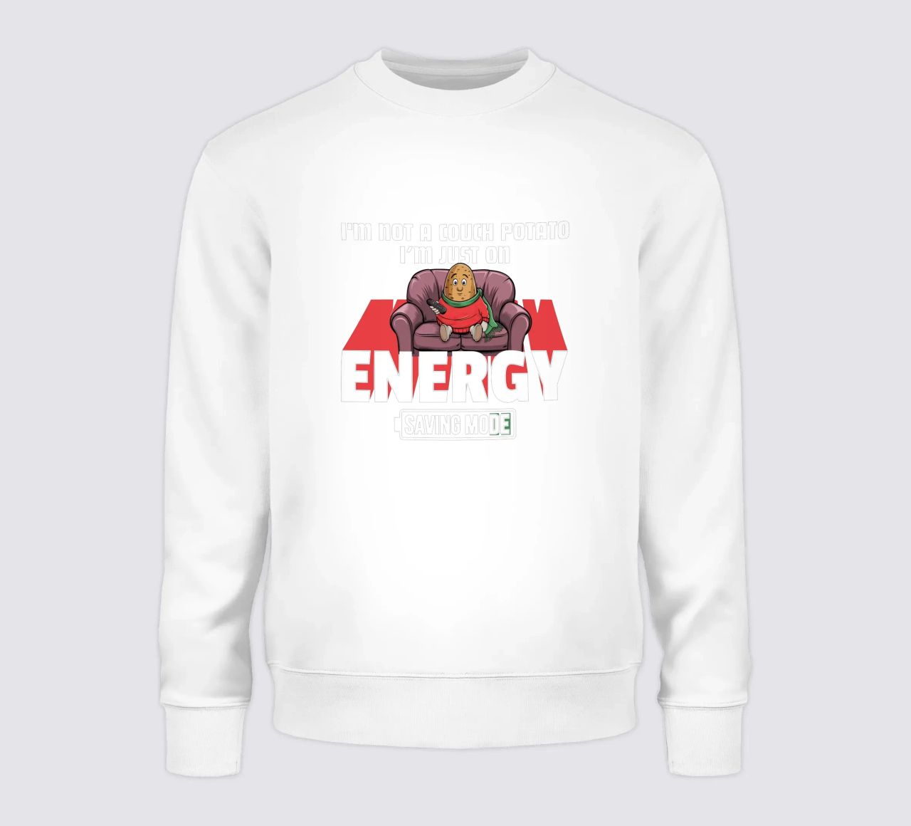 I'm not a couch potato, I'm just on energy saving mode felpa da edsonramosart