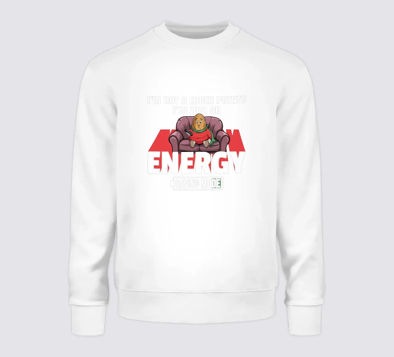 I'm not a couch potato, I'm just on energy saving mode sweat de edsonramosart