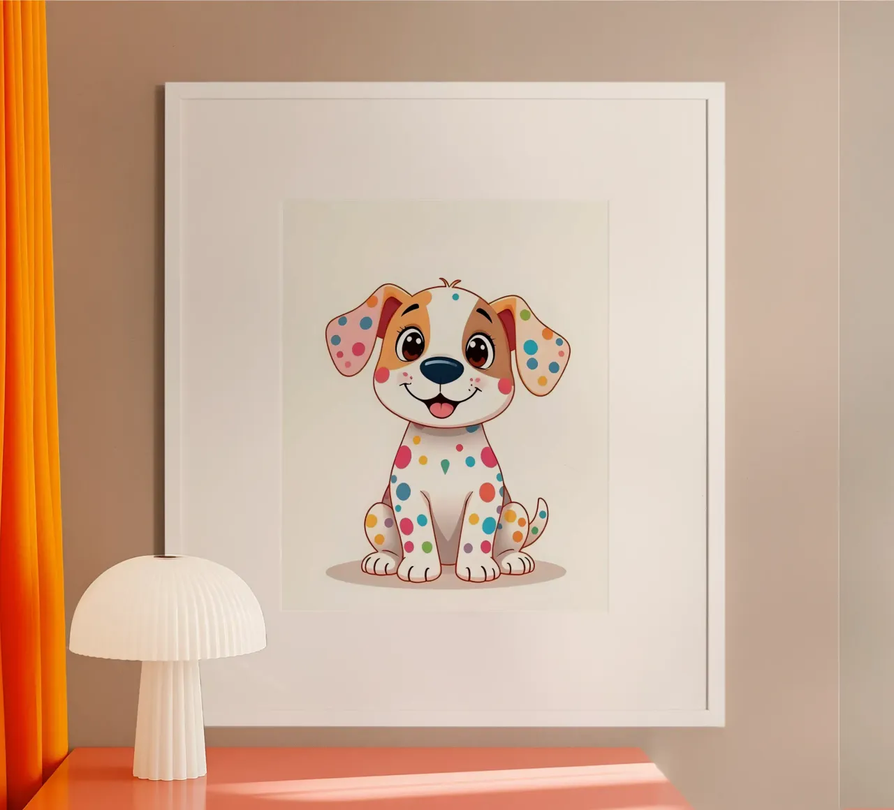 Hund_2 poster da Tierisch bunt by LK