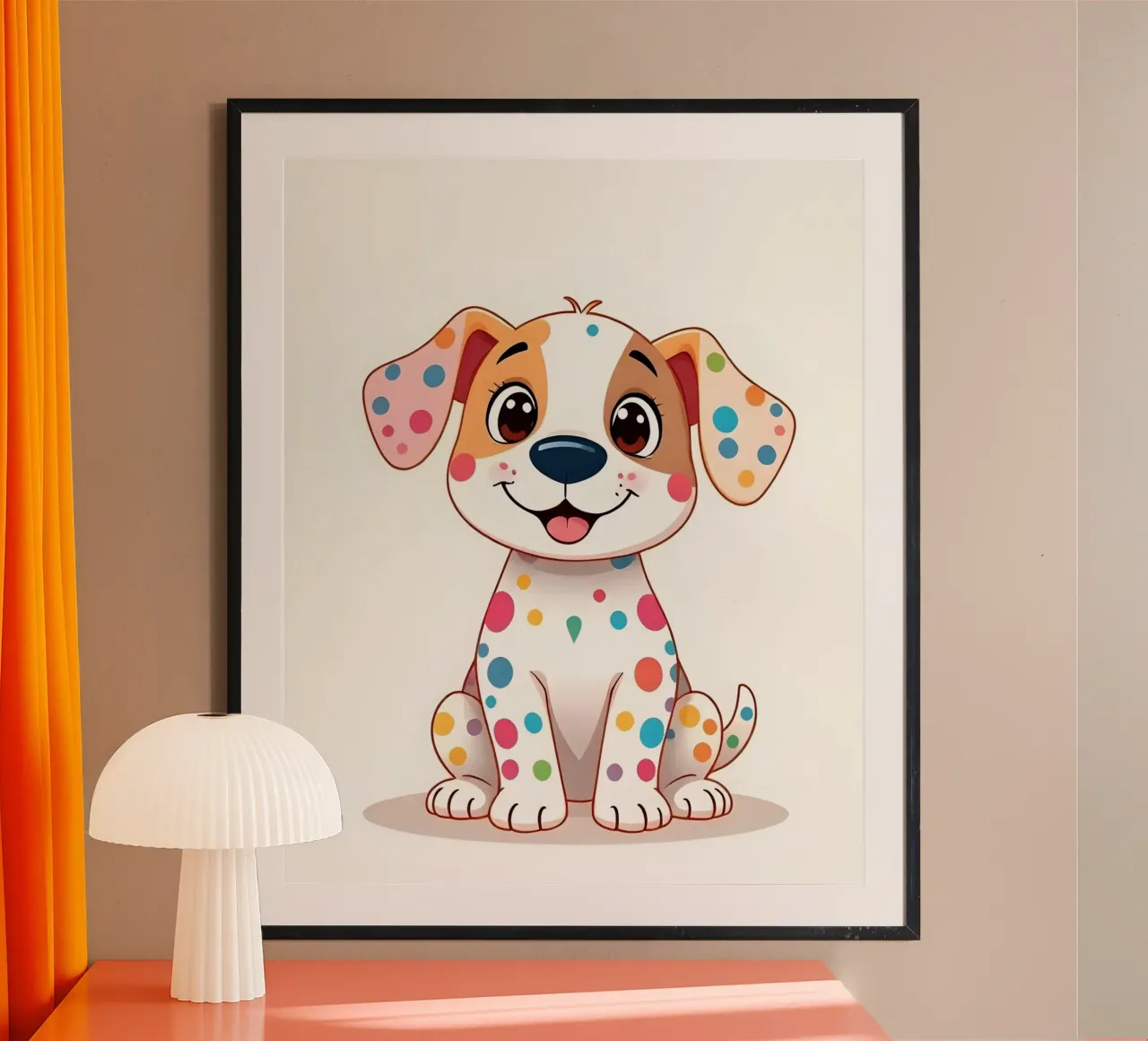 Hund_2 poster da Tierisch bunt by LK