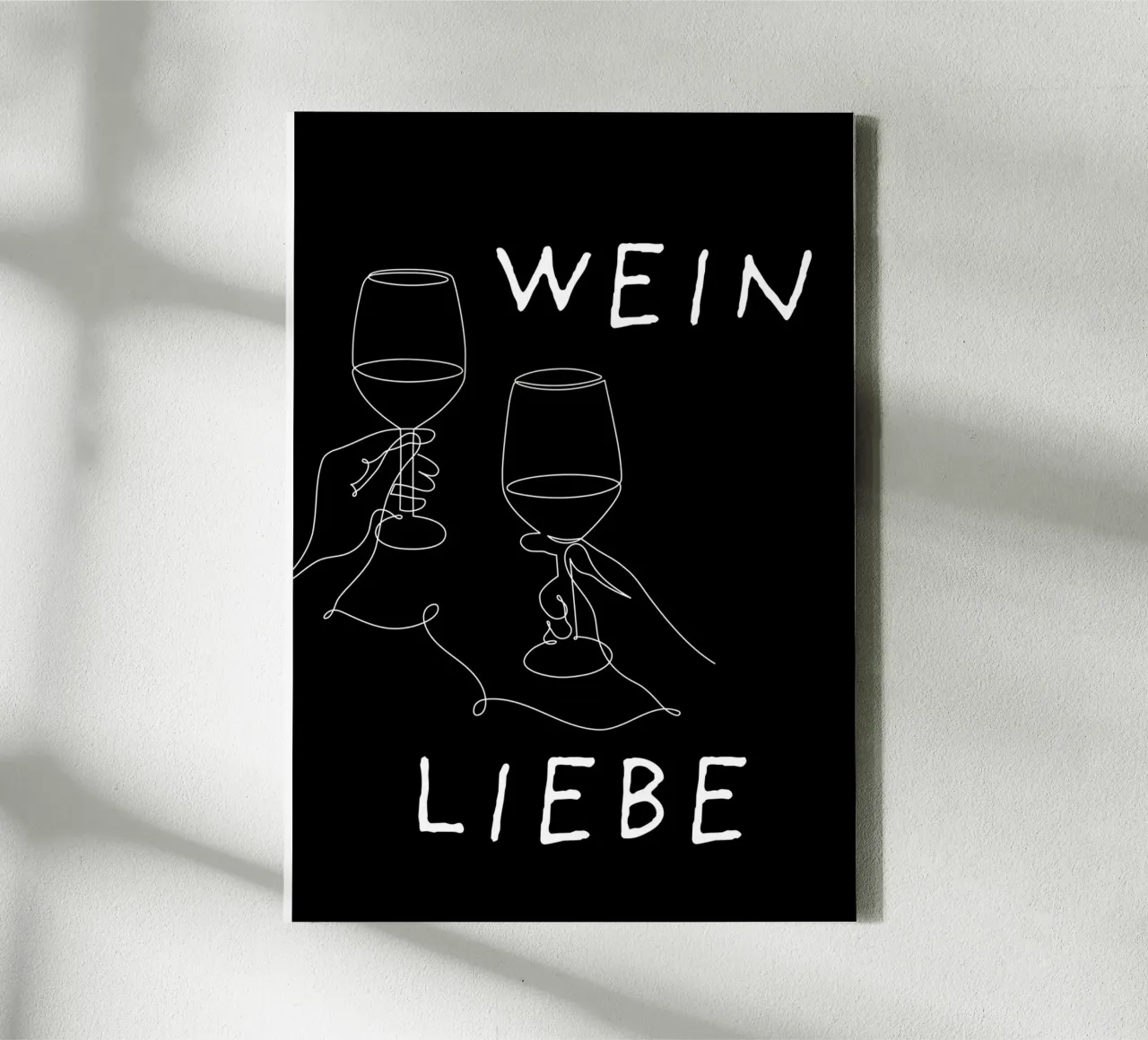 Wein Liebe tela con Cornice a cassetta da DigiWunderwerk