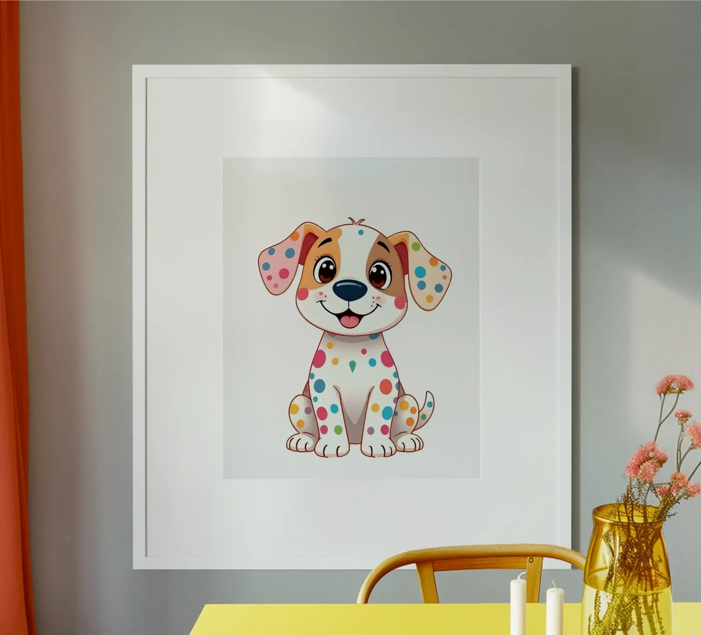 Hund_2a poster da Tierisch bunt by LK