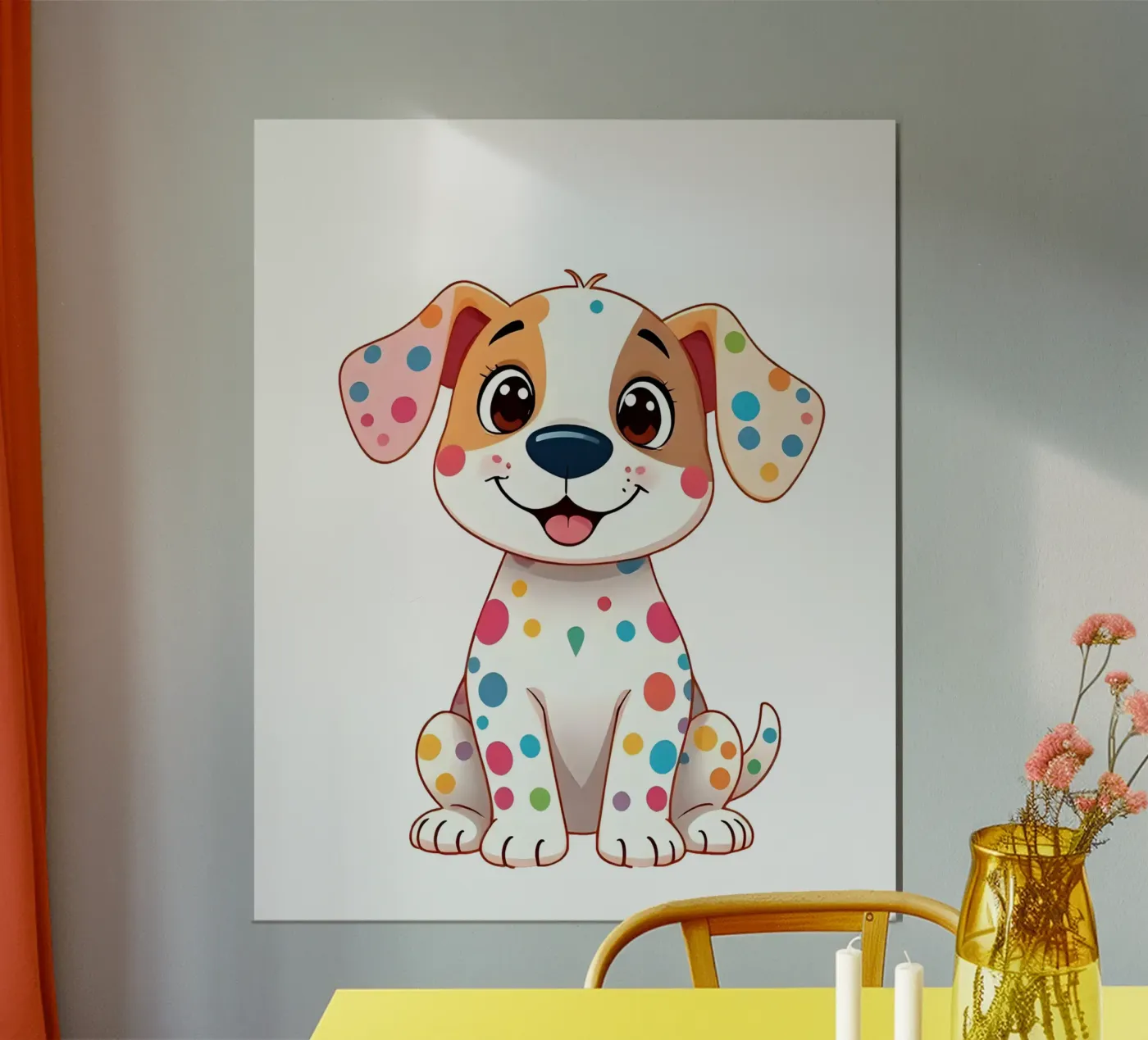 Hund_2a poster da Tierisch bunt by LK