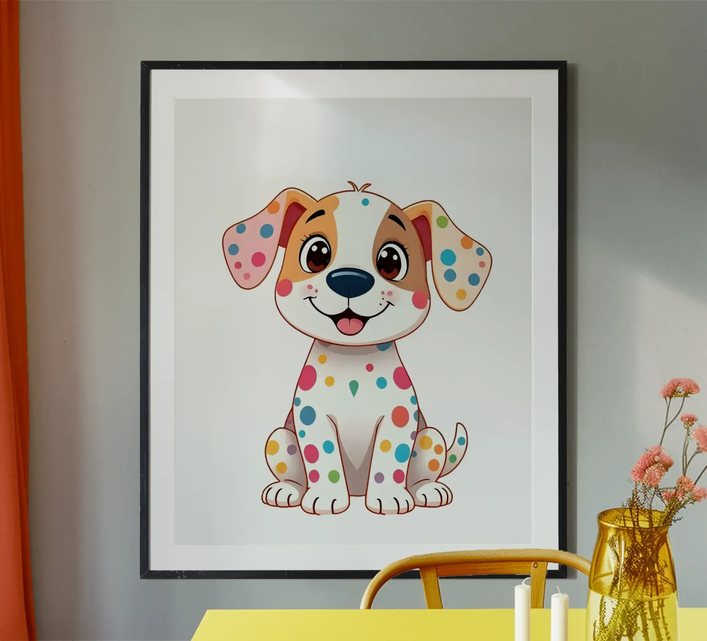 Hund_2a poster da Tierisch bunt by LK