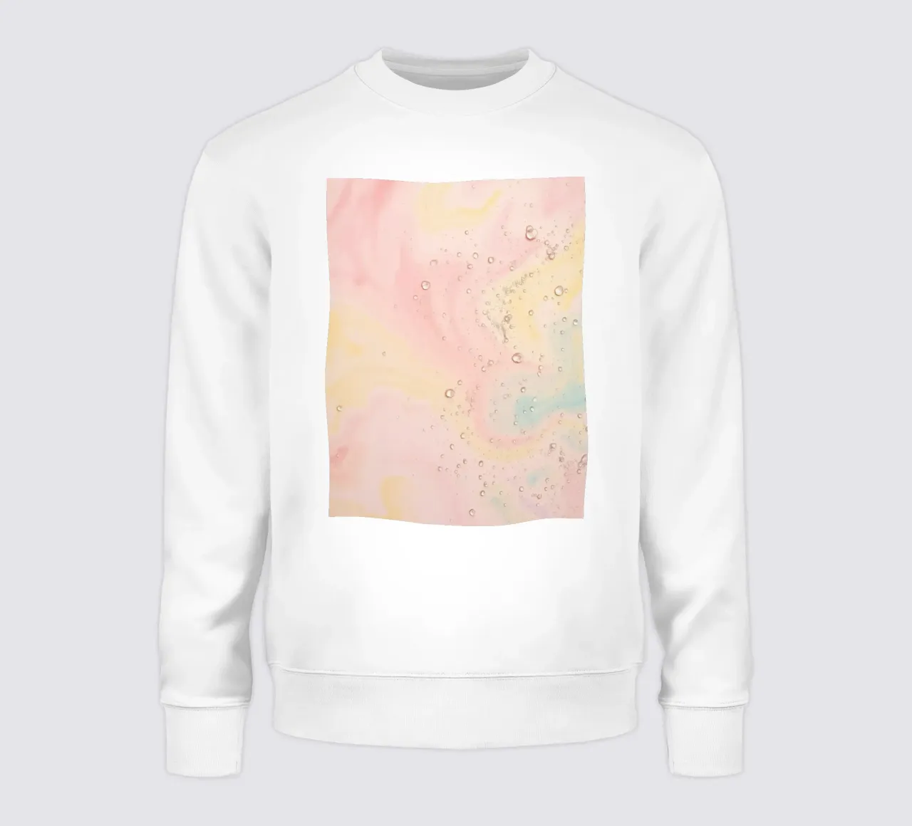 Carta da parati astratta pastello con colori vorticosi felpa da DesignDoodle