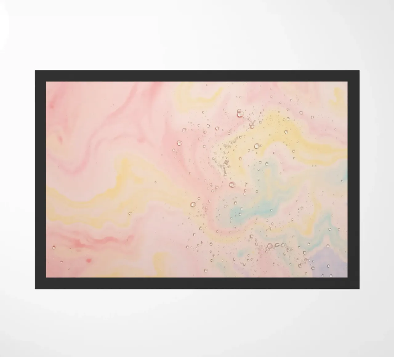 Carta da parati astratta pastello con colori vorticosi zerbino da DesignDoodle