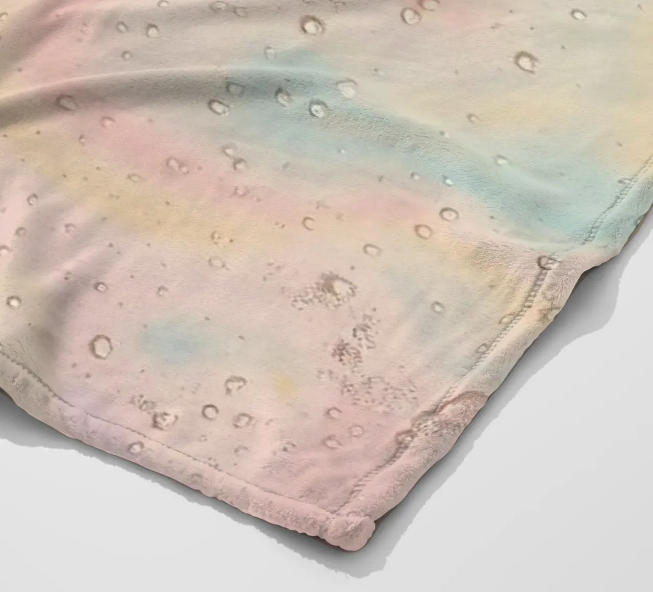 Carta da parati astratta pastello con colori vorticosi coperta in pile da DesignDoodle