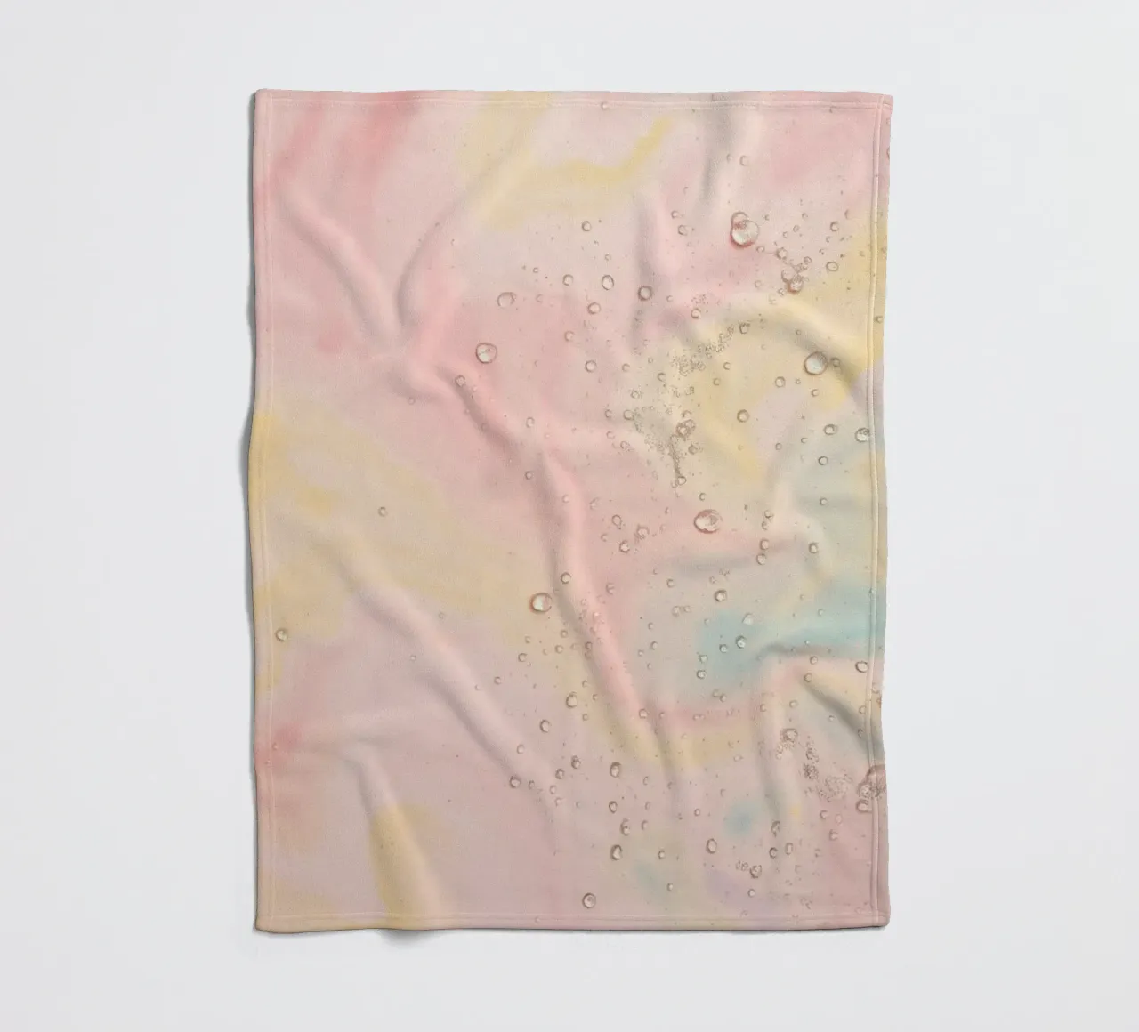 Carta da parati astratta pastello con colori vorticosi coperta in pile da DesignDoodle