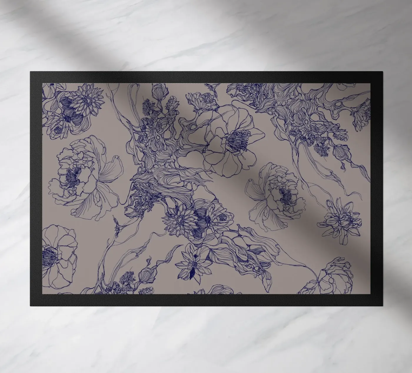 blue flora zerbino da Giulio Iurissevich