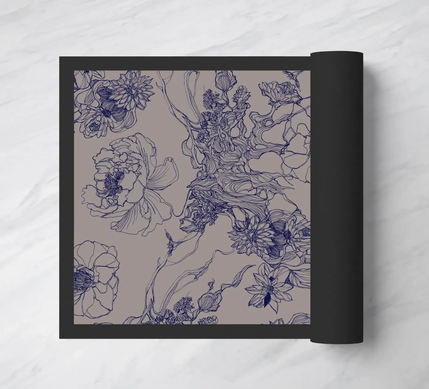 blue flora zerbino da Giulio Iurissevich