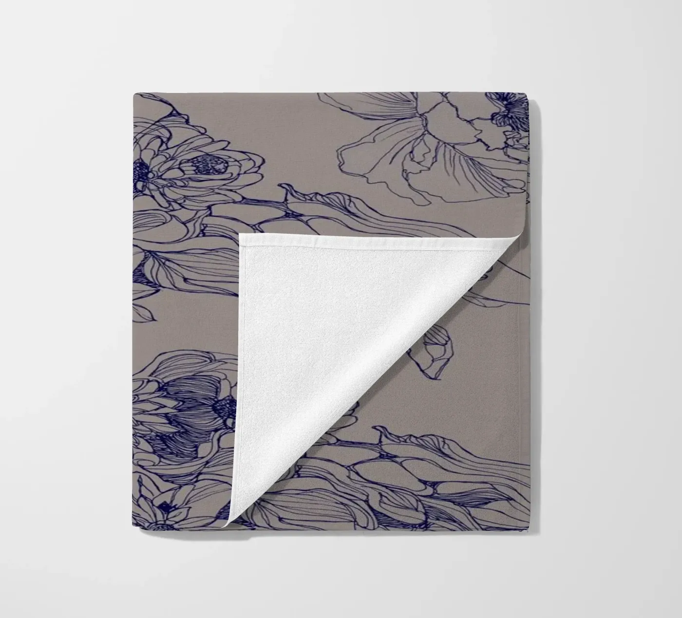 blue flora telo mare da Giulio Iurissevich