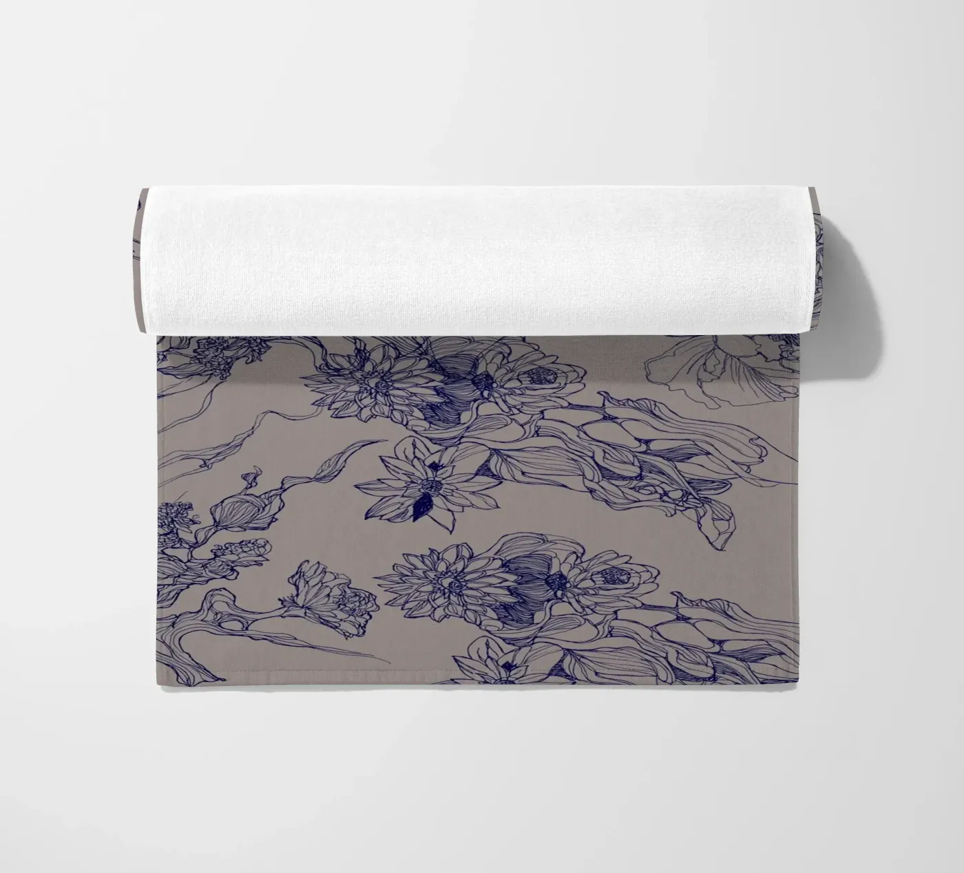 blue flora telo mare da Giulio Iurissevich