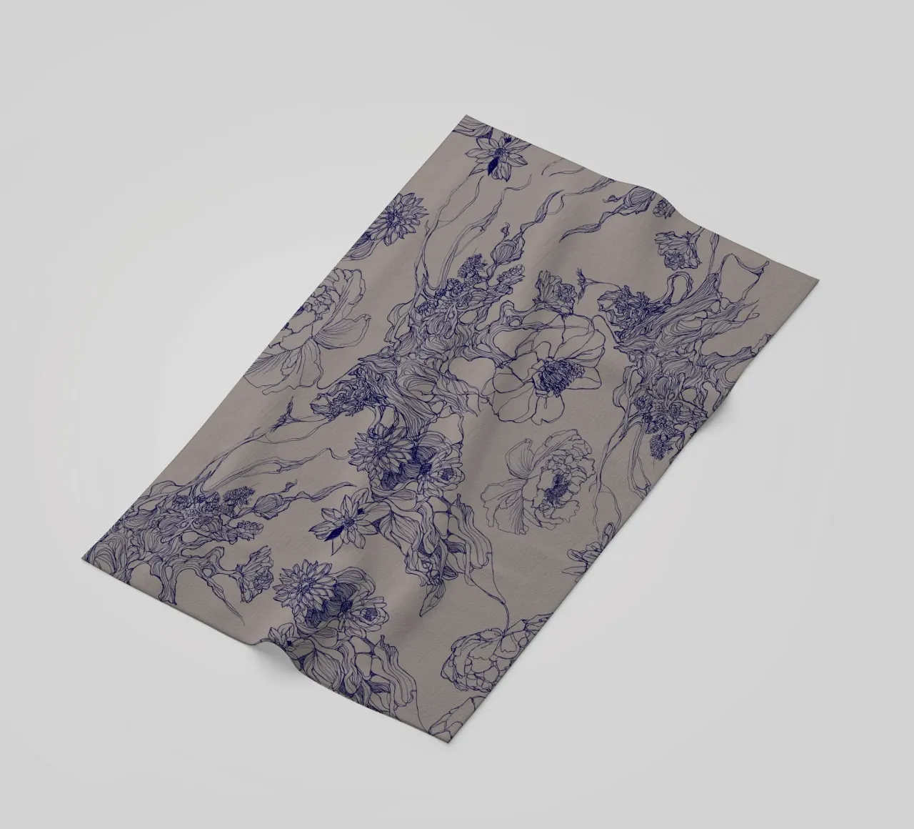 flora blu telo mare da Giulio Iurissevich