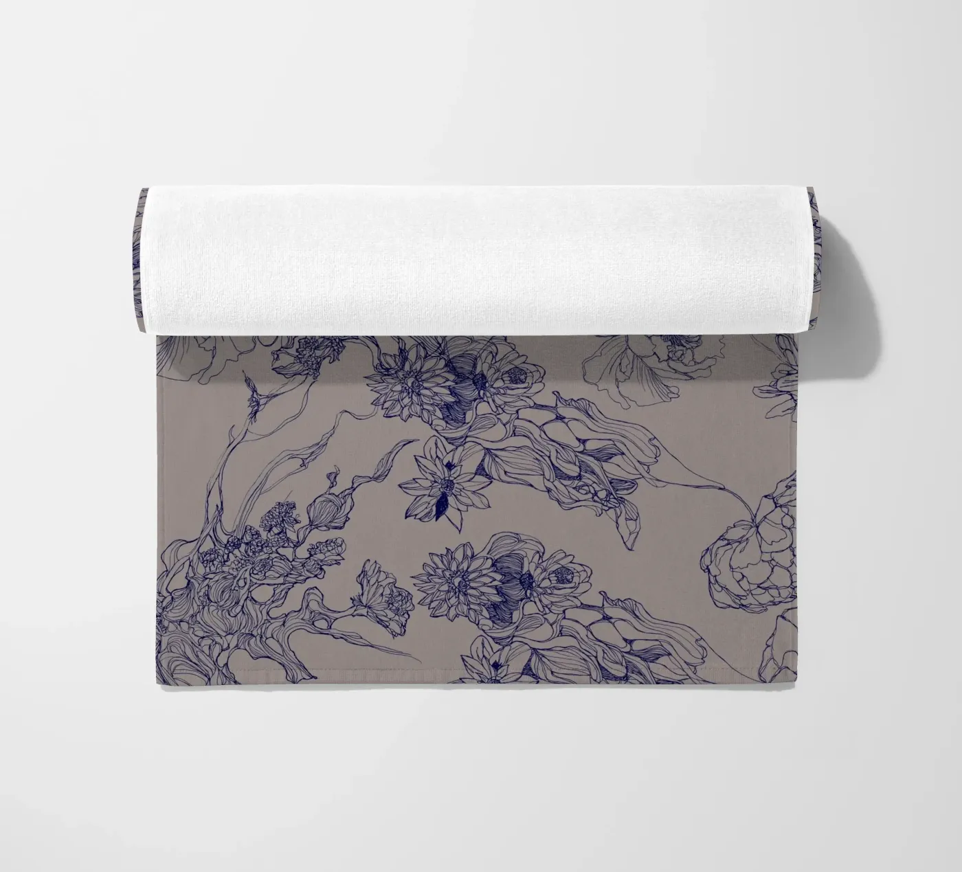 blue flora telo mare da Giulio Iurissevich