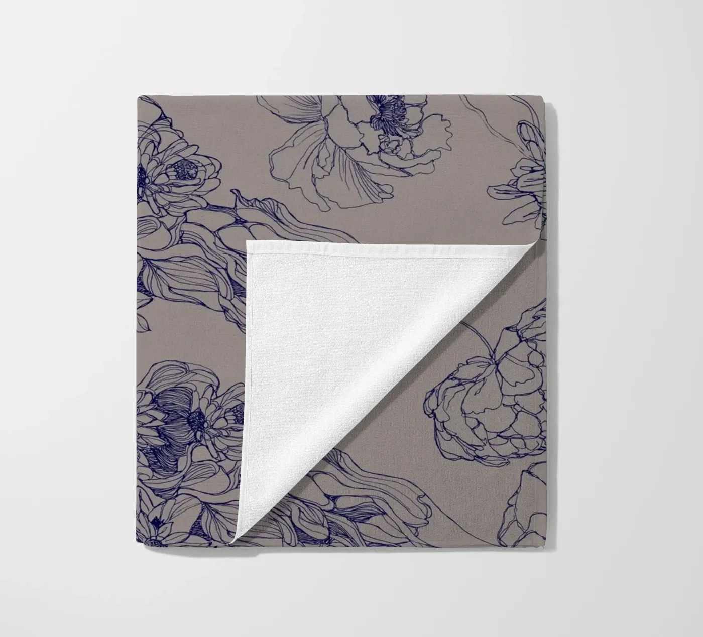 blue flora telo mare da Giulio Iurissevich