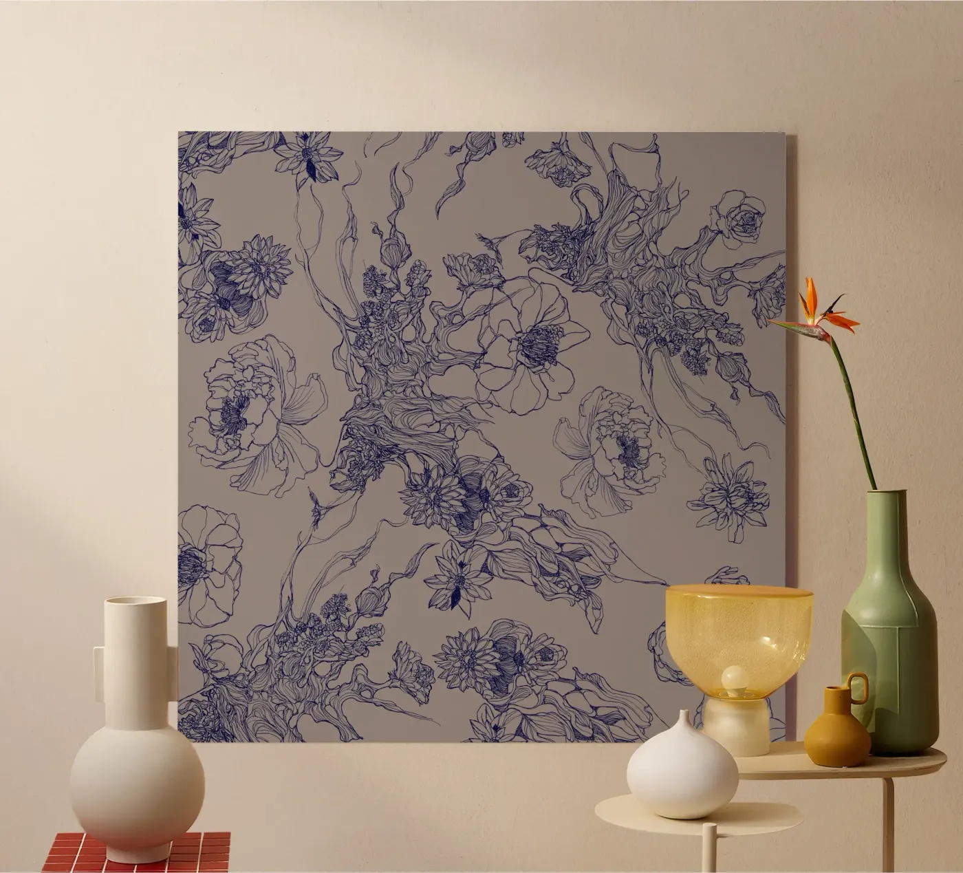 flore bleue plexiglas de Giulio Iurissevich