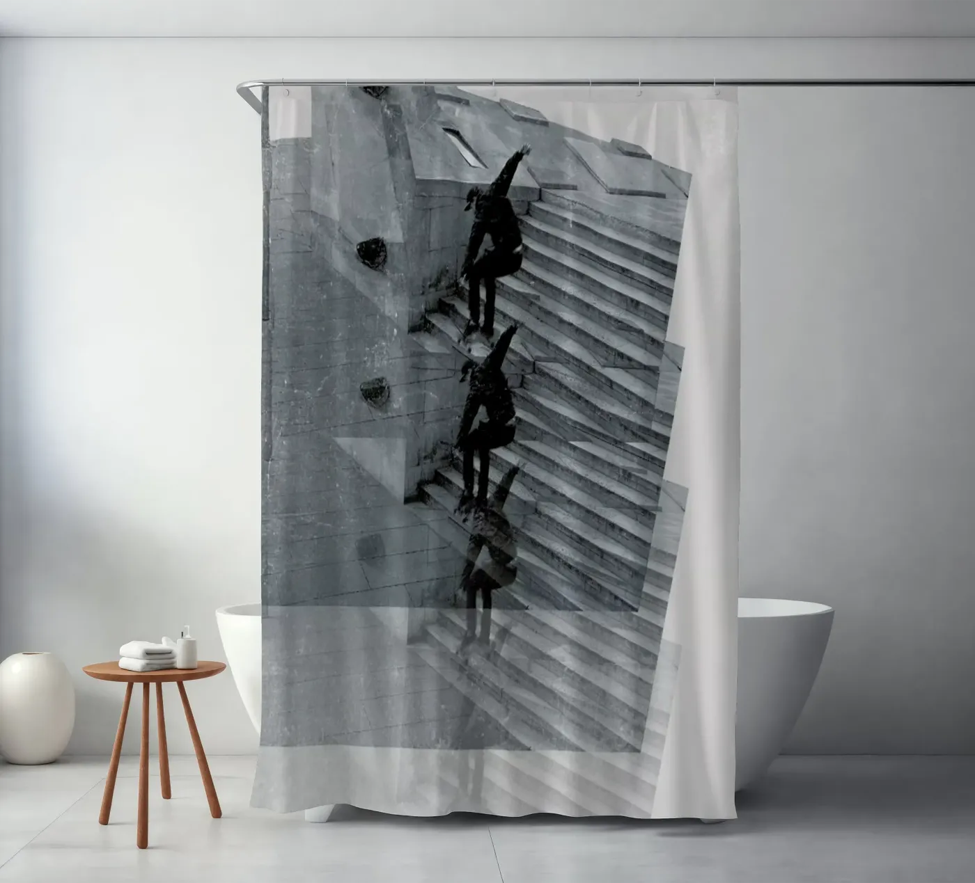 Skate repeat Duschvorhang von 121 Creatives