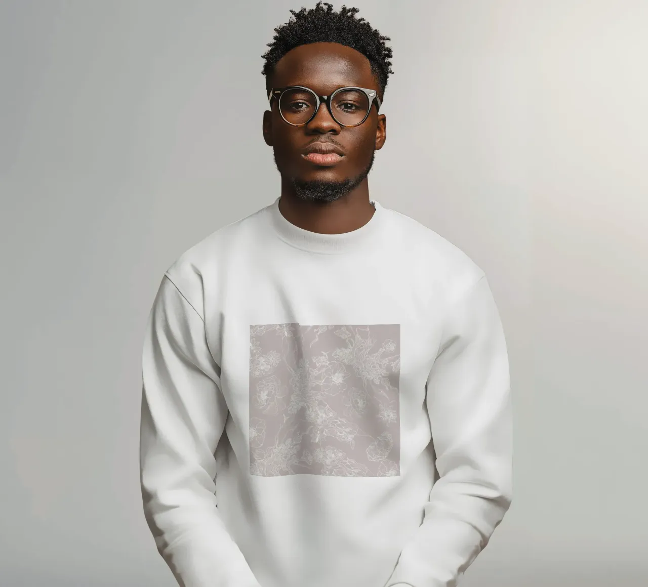 flora bianca felpa da Giulio Iurissevich