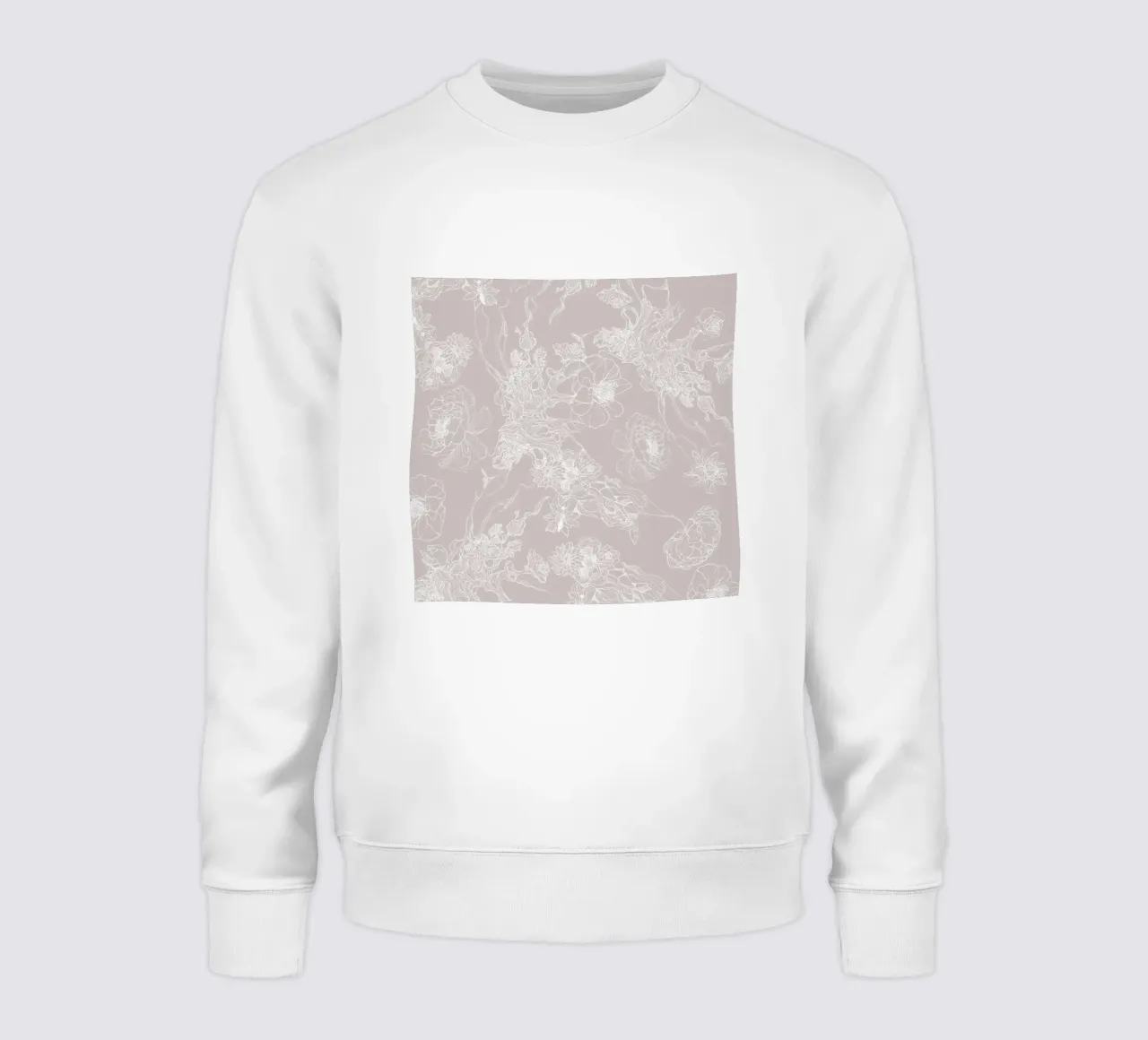 flora bianca felpa da Giulio Iurissevich