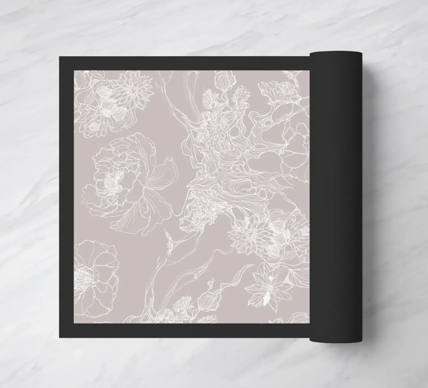 white flora doormat by Giulio Iurissevich