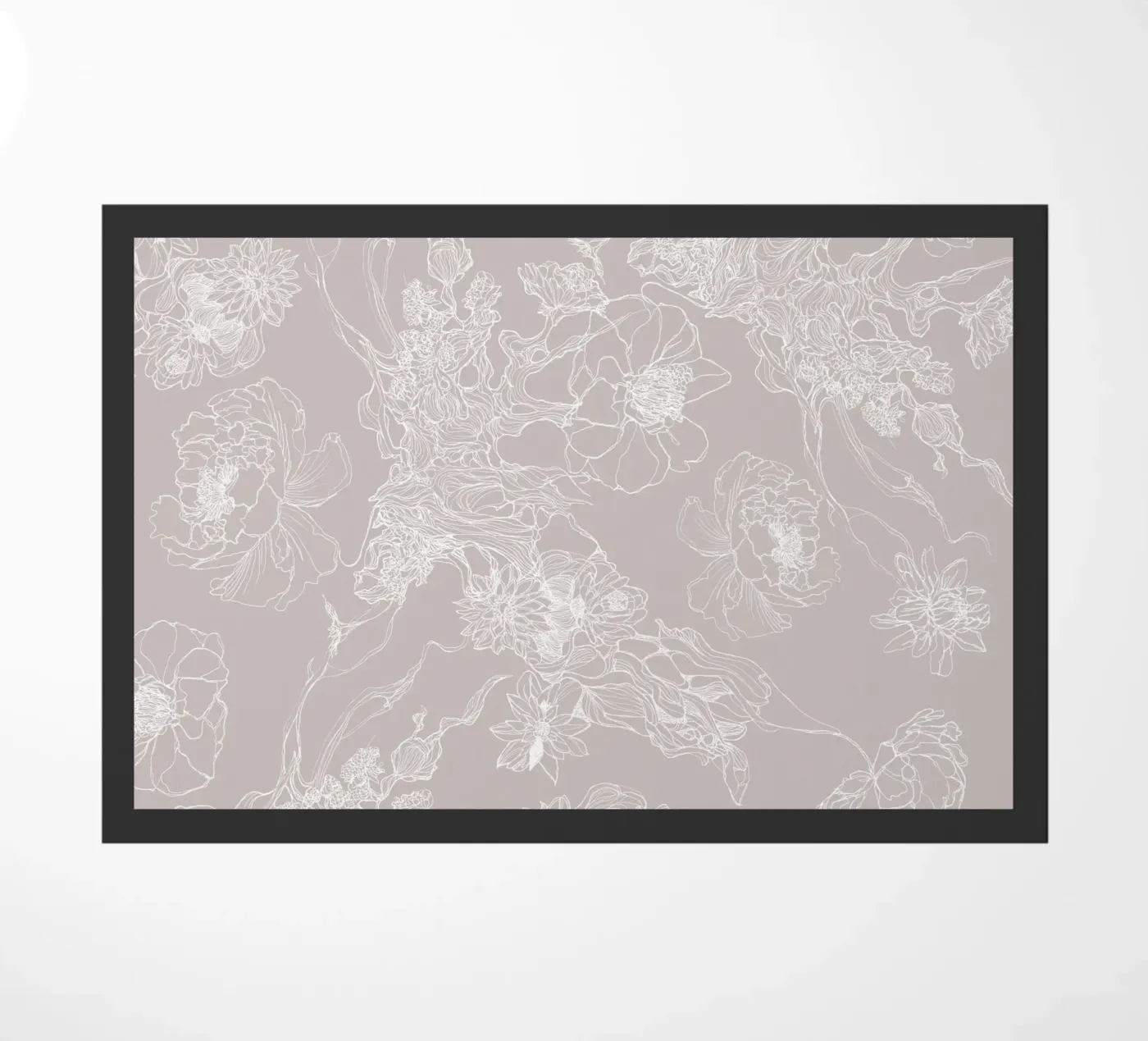 white flora doormat by Giulio Iurissevich