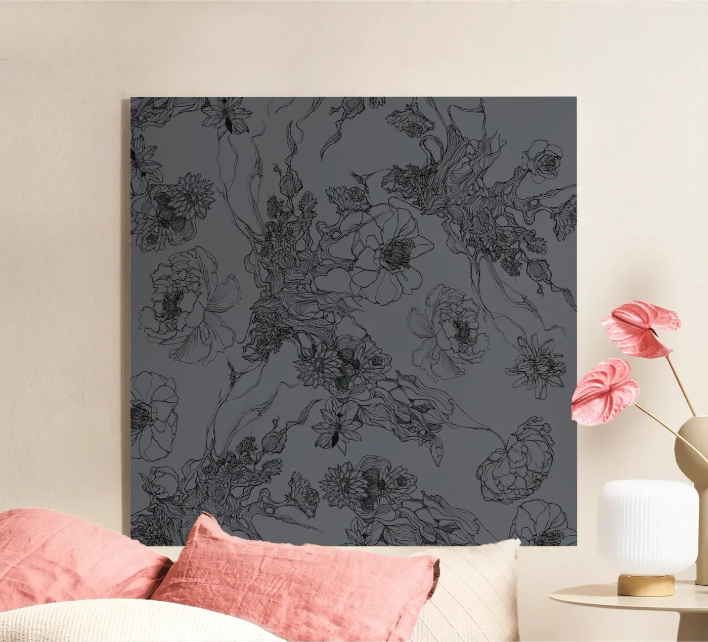 flora var1 acryl van Giulio Iurissevich