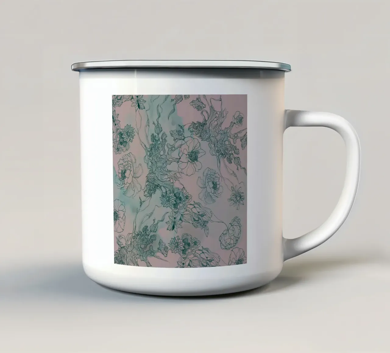 floravar1 tazza in smalto da Giulio Iurissevich