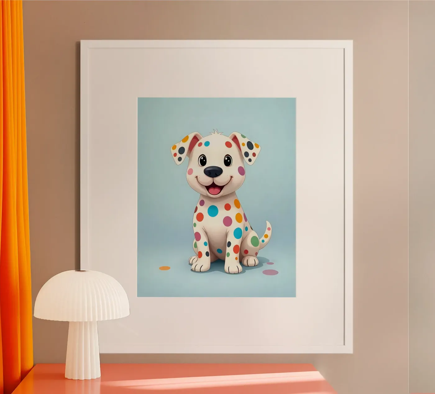 Hund_4 poster da Tierisch bunt by LK