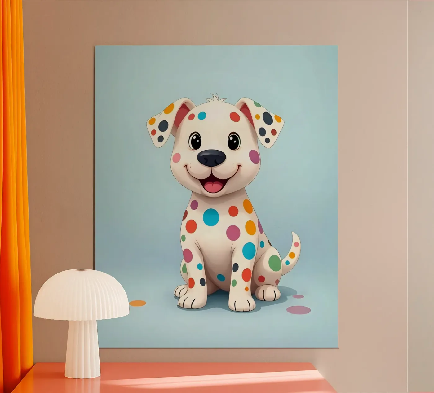 Hund_4 poster da Tierisch bunt by LK