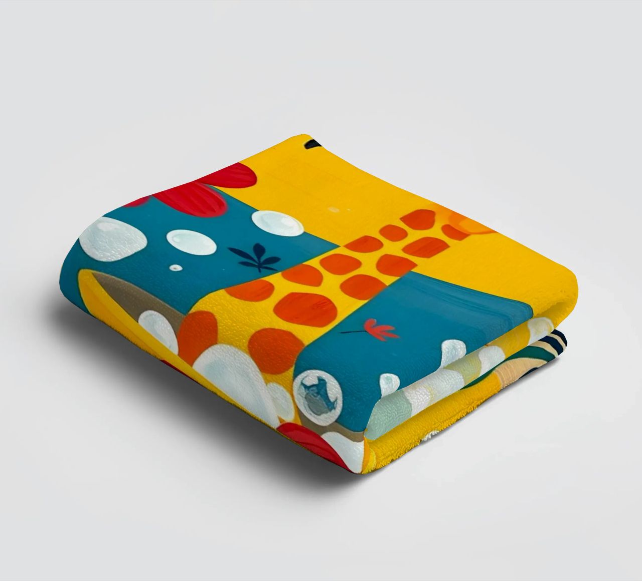 GIRAFES DANS LE BAIN serviette de bain de ARTOMATIC